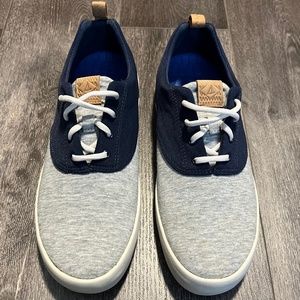 NEW Sperry Paul Sperry Flex Deck CVO Sneaker 10 M Gray Navy Leather Waterproof
